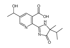 5-(1-hydroxyethyl)-2-(4-methyl-5-oxo-4-propan-2-yl-1H-imidazol-2-yl)pyridine-3-carboxylic acid Structure