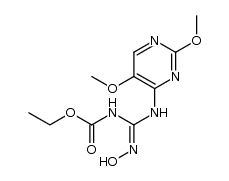 ethyl (E/Z)-[(2,5-dimethoxypyrimidin-4-yl)amino](hydroxyimino)methylcarbamate结构式