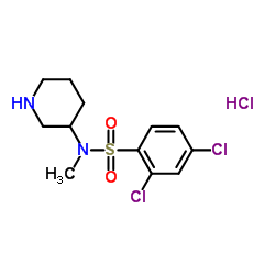 2,4-Dichloro-N-Methyl-N-piperidin-3-yl-benzenesulfonamide hydrochloride图片