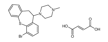 1-(1-bromo-5,6-dihydrobenzo[b][1]benzothiepin-5-yl)-4-methylpiperazine,(Z)-but-2-enedioic acid Structure