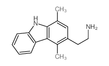 2-(1,4-dimethyl-9H-carbazol-3-yl)ethanamine结构式