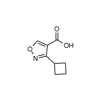 3-Cyclobutylisoxazole-4-carboxylic acid Structure