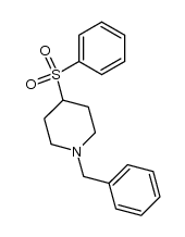 N-benzyl-4-(phenylsulfonyl)piperidine结构式