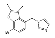 1-[(7-bromo-2,3-dimethyl-1-benzofuran-4-yl)methyl]imidazole结构式