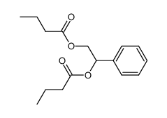 1-phenyl-1,2-ethanediol di-n-butyrate结构式