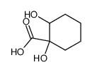 Cyclohexanecarboxylic acid, 1,2-dihydroxy- (9CI) Structure