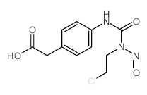 Acetic acid, [p-[3- (2-chloroethyl)-3-nitrosoureido]phenyl]-结构式
