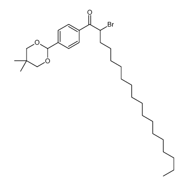 2-bromo-1-[4-(5,5-dimethyl-1,3-dioxan-2-yl)phenyl]octadecan-1-one结构式