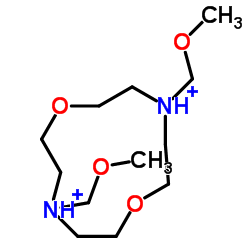 N,N'-Bis(methoxymethyl)diaza-12-crown-4 Structure