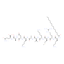 Pep2m, myristoylated Structure