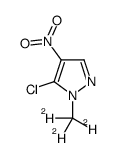 5-chloro-4-nitro-1-(trideuteriomethyl)pyrazole结构式