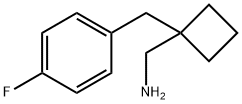 1-[(4-Fluorophenyl)methyl]cyclobutylmethanamine Structure