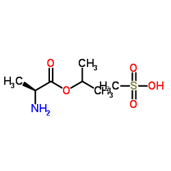 (S)-isopropyl 2-aminopropanoate methanesulfonic acid salt Structure