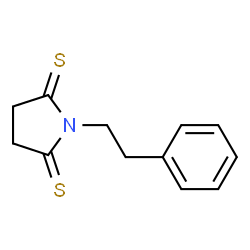 2,5-Pyrrolidinedithione,1-(2-phenylethyl)-结构式