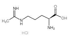 L-N5-(1-IMINOETHYL)ORNITHINE*HYDROCHLORI DE结构式