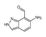 1H-Indazole-7-carboxaldehyde,6-amino- structure