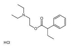 2-(diethylamino)ethyl 2-phenylbutyrate hydrochloride Structure