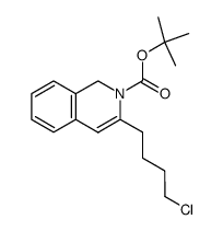 2-(tert-butoxycarbonyl)-3-(4-chloro-1-n-butyl)-1,2-dihydroisoquinoline结构式