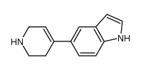 5-(1,2,3,6-tetrahydropyridin-4-yl)-1H-indole结构式