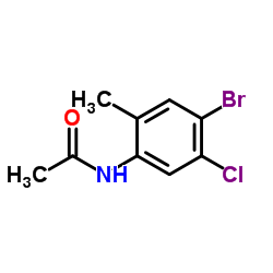 N-(4-Bromo-5-chloro-2-methylphenyl)acetamide结构式