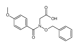 2-[(4-methoxybenzoyl)-phenylmethoxyamino]acetic acid Structure