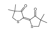 (Z)-bi(4,4-dimethyl-3-oxothiolan-2-ylidene)结构式