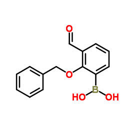 [2-(Benzyloxy)-3-formylphenyl]boronic acid Structure