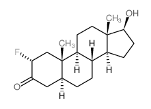 Androstan-3-one,2-fluoro-17-hydroxy-, (2a,5a,17b)-结构式