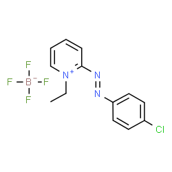 2-((p-Chlorophenyl)azo)-1-ethylpyridiniumtetrafluoroborate Structure