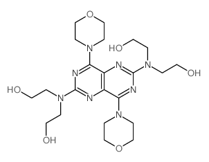 Ethanol,2,2',2'',2'''-[(4,8-di-4-morpholinylpyrimido[5,4-d]pyrimidine-2,6-diyl)dinitrilo]tetrakis- Structure