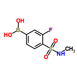 (3-fluoro-4-(N-Methylsulfamoyl)phenyl)boronic acid Structure