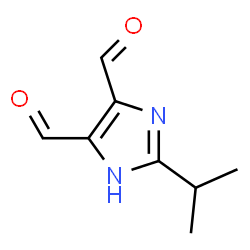 1H-Imidazole-4,5-dicarboxaldehyde,2-(1-methylethyl)-(9CI) structure