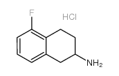 5-FLUORO-1,2,3,4-TETRAHYDRO-NAPHTHALEN-2-YLAMINE HYDROCHLORIDE Structure