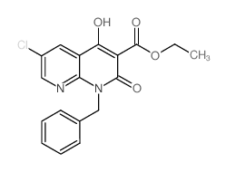 ETHYL 1-BENZYL-6-CHLORO-4-HYDROXY-2-OXO-1,2-DIHYDRO-1,8-NAPHTHYRIDINE-3-CARBOXYLATE picture