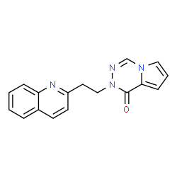 2-(2-(Quinolin-2-yl)ethyl)pyrrolo[1,2-d][1,2,4]triazin-1(2H)-one Structure