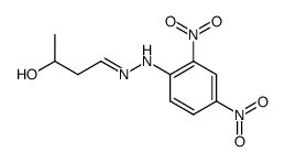 3-hydroxy-butyraldehyde-(2,4-dinitro-phenylhydrazone) Structure