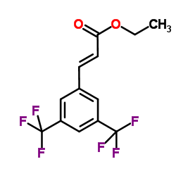 3,5-双(三氟甲基)肉桂酸乙酯结构式