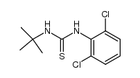 1-(tert-butyl)-3-(2,6-dichlorophenyl)thiourea结构式