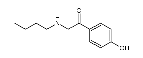 2-butylamino-1-(4-hydroxy-phenyl)-ethanone结构式