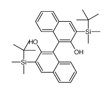 3-[tert-butyl(dimethyl)silyl]-1-[3-[tert-butyl(dimethyl)silyl]-2-hydroxynaphthalen-1-yl]naphthalen-2-ol结构式