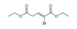 2-bromo-pentenedioic acid diethyl ester结构式