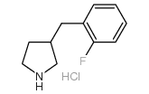 3-(2-fluorobenzyl)pyrrolidine hydrochloride Structure