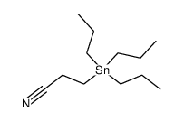 3-tripropylstannyl-propionitrile Structure