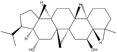 A'-Neo-5α-gammacerane-6α,16β-diol structure