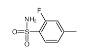 Benzenesulfonamide, 2-fluoro-4-methyl- (9CI) Structure