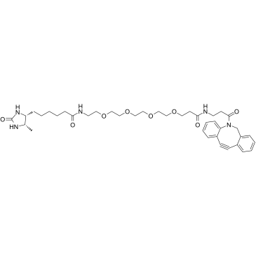 Desthiobiotin-PEG4-DBCO Structure