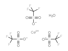 CERIUM(IV) TRIFLUOROMETHANESULFONATE HYDRATE结构式