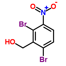 (2,6-Dibromo-3-nitrophenyl)methanol结构式