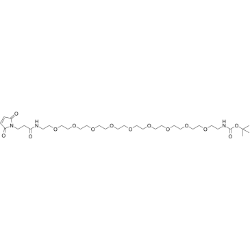Mal-amido-PEG9-NHBoc structure