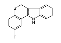 2-fluoro-6,11-dihydrothiochromeno[4,3-b]indole结构式